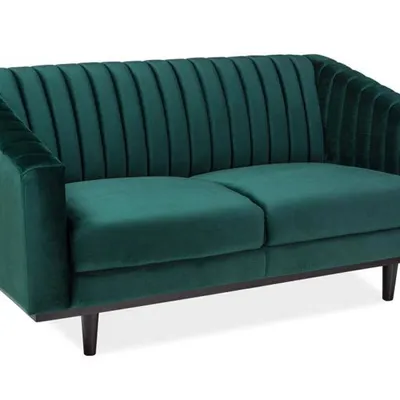 SOFA  ASPREY 2 VELVET ZIELONY BLUVEL 78 / WENGE