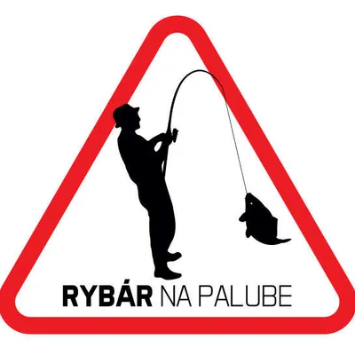 Naklejka Delphin Rybar na palube