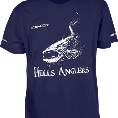 T-Shirt Dragon Hells Anglers SUM S granatowy