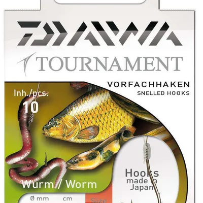 Przypon gotowy Daiwa Tournament Czerwony robak