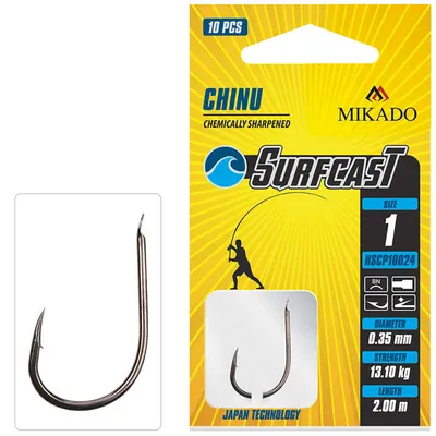 Haczyki Mikado Surfcast Chinu