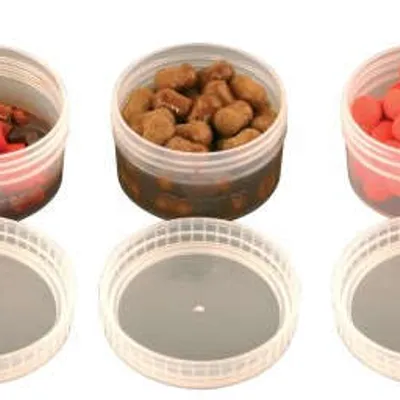 Pojemniki na przynęty Fox Bait Tubs Half Size Size Clear