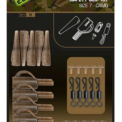 Zestaw końcowy Fox Edges Camo Running Safety Clip Kit