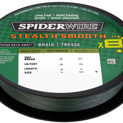 Plecionka Spiderwire Stealth Smooth 8 Zielona - 150m