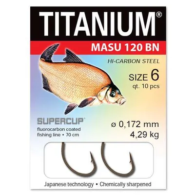 Haczyki z przyponem Titanium Masu 120 Pro Bream