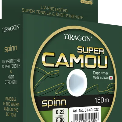 Dragon Super Camou Spinn 0.25mm 7,1kg 150m - żyłka wędkarska