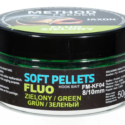 Pellet haczykowy Jaxon Soft Pellets Fluo 8/10mm