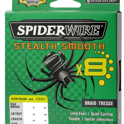 Plecionka Spiderwire Stealth Smooth 8 Żółta - 150m