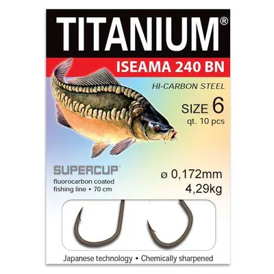 Haczyki z przyponem Titanium Iseama 240 Pro Carp