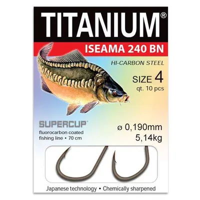 Haczyki z przyponem Titanium Iseama 240 Pro Carp