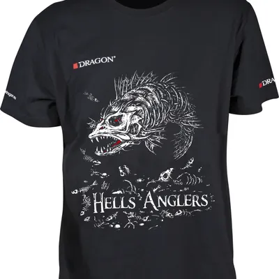 Koszulka wędkarska, T-shirt Dragon Hells Anglers - Sandacz