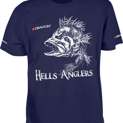 T-Shirt Dragon Hells Anglers OKOŃ M granatowy