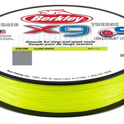 Plecionka spinningowa Berkley X9 Flame Green