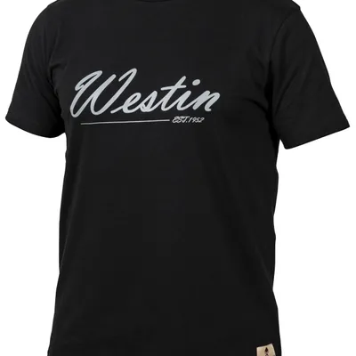 Westin Old School T-Shirt Black Rozmiar 3XL - koszulka wędkarska