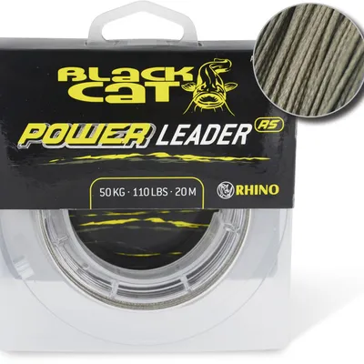 Plecionka przyponowa Black Cat Power Leader RS 50kg, 20m,