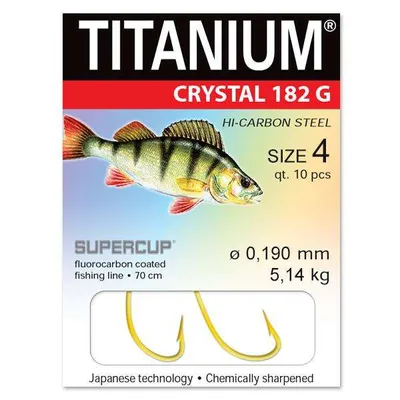 Haczyki z przyponem Titanium Crystal 182 Pro Perch