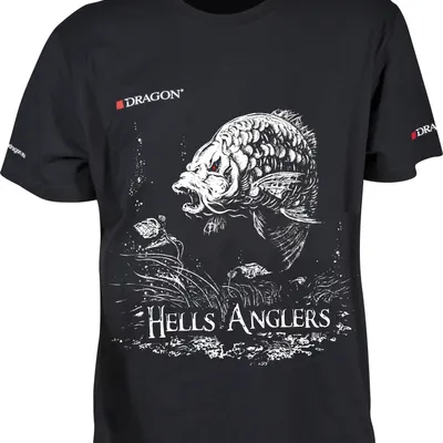 Koszulka wędkarska, T-shirt Dragon Hells Anglers - Karp