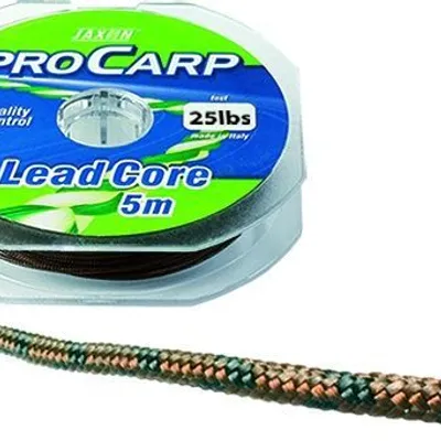 Plecionka karpiowa przyponowa Jaxon Pro Carp Lead Core brązowo-czarna 5mb