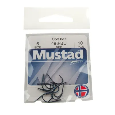 Haczyki Mustad Classic Sport 6 z łopatką 10 sztuk