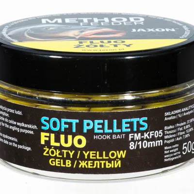 Pellet haczykowy Jaxon Soft Pellets Fluo 8/10mm