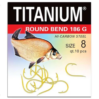 Haczyki Titanium ROUND BEND 186