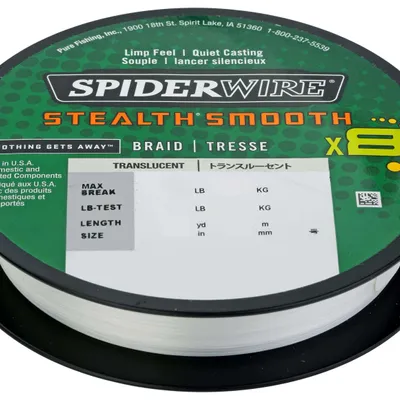 Plecionka Spiderwire Stealth Smooth 8 prześwitująca - 150m