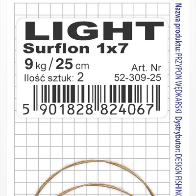 Przypon stalowy Dragon 1X7 Surflon A.F.W. LIGHT