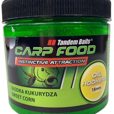 Kulki haczykowe Tandem Baits Carp Food Oil 18mm - Słodka Kukurydza