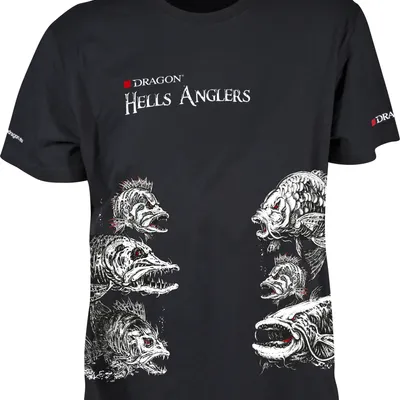 Koszulka wędkarska, T-shirt Dragon Hells Anglers - Fish Mix