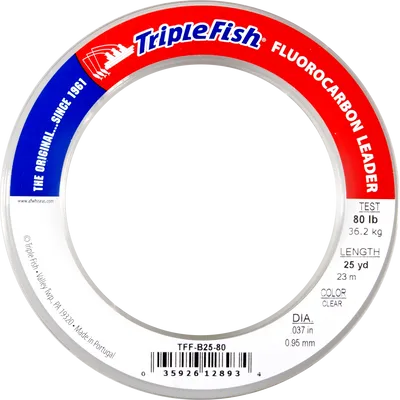 Przypon fluorocarbonowy Dragon A.F.W. Triple Fish clear