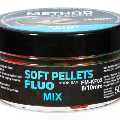 Pellet haczykowy Jaxon Soft Pellets Fluo 8/10mm