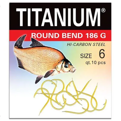 Haczyki Titanium ROUND BEND 186