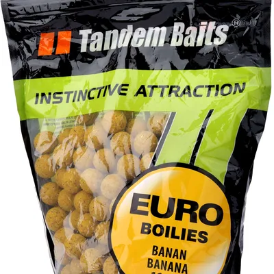 Kulki haczykowe Tandem Baits Euro Boilies 1kg - Banan