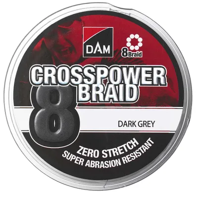 Plecionka DAM CrossPower 8-Braid 150m Dark Grey