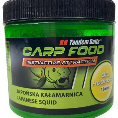 Kulki haczykowe Tandem Baits Carp Food Oil 18mm - Japońska Kałamarnica