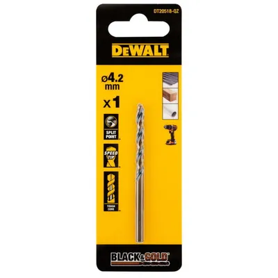 DT20518 DEWALT Wiertło do metalu BLACK&GOLD 4.2mm