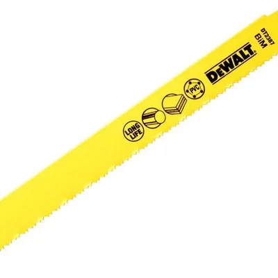 DT2387 DEWALT Brzeszczoty ze stali kobaltowej uniwersalne dł. całkowita 203 mm, podziałka zębów 1.8-2.5 mm