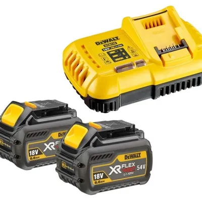 DCB118T2 DEWALT FLEXVOLT Zestaw ładowarka + 2x Aku 6.0 Ah (DCB118+2xDCB546)