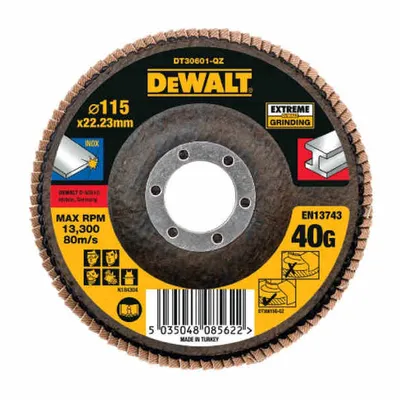 DT30611 DEWALT Tarcza listkowa EXTREME 115mm x 22.2 gr. 60 plaska typ27 Jumbo