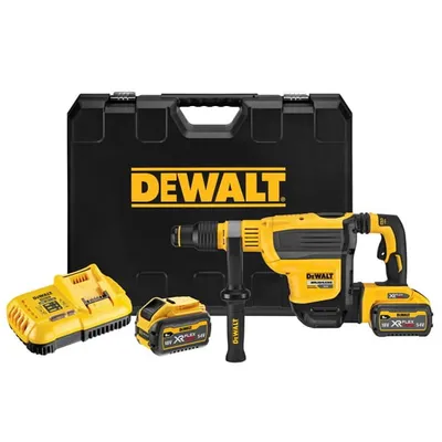 DCH614X2 DEWALT 54V XR FLEXVOLT Młotowiertarka SDS-MAX 10,5J 2 x 9Ah, ladowarka DCB118