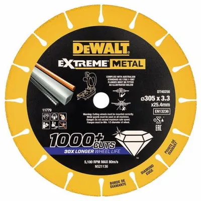 DEWALT DT40256 Tarcza EXTREME METAL 300x25.4x3.3mm