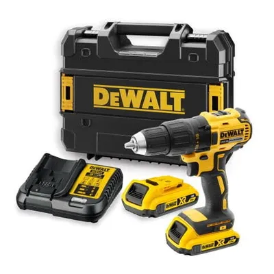 DEWALT DCD777D2T Wiertarko-wkrętarka XR 18V 65 Nm, 2 x 2.0Ah, ładowarka, kufer TSTAK