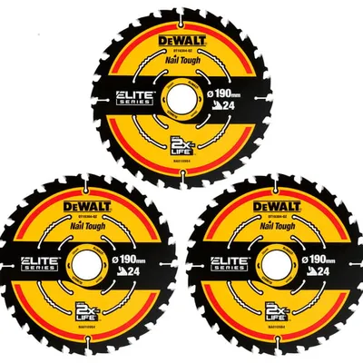 DT10399 DEWALT komplet tarcz pilarskich 190mm x 30mm 24z