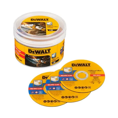 DT20598 DEWALT Tarcza do cięcia 125mm x 1mm 50szt