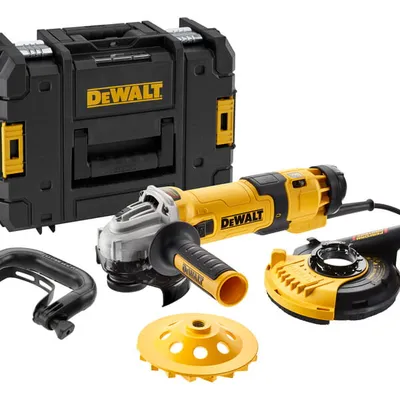 DEWALT DWE4257KT SZLIFIERKA DO betonu ZESTAW 125mm 1500W TSTAK