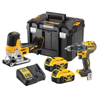 DEWALT DCK298P2T 18V XR Zestaw combo DCD791, DCS335, 2 aku 5Ah, ładowarka, TSTAK