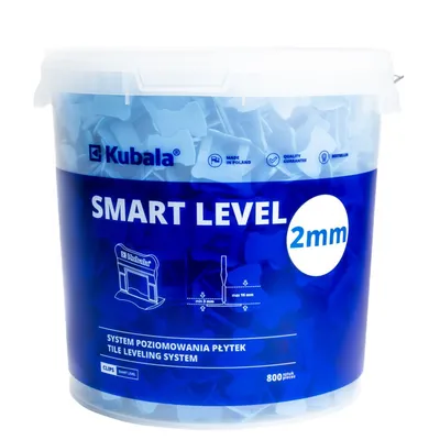 Smart Level Klipsy 2mm 800szt+ Wiaderko 20l KUBALA