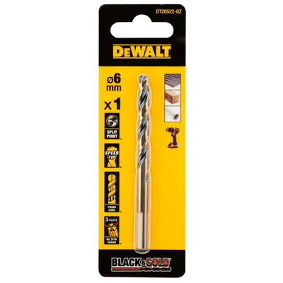 DT20523 DEWALT Wiertło do metalu BLACK&GOLD 6.5mm