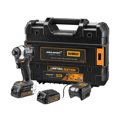 DCF85ME2GT DEWALT ZAKRĘTARKA UDAROWA 208Nm 2x1.7Ah GFN POWERSTACK kufer TsTak MCLAREN