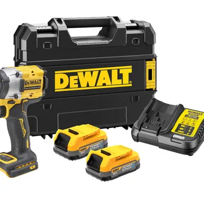 DEWALT DCF921E2T 18V XR KOMPAKTOWY KLUCZ UDAROWY 1/2" 2X1.7Ah POWERSTACK